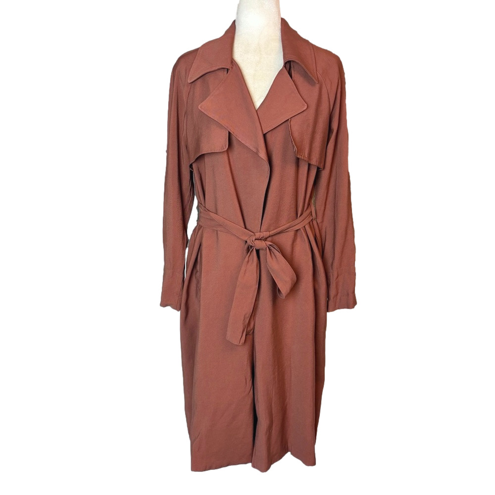 Dex lightweight belted trench coat